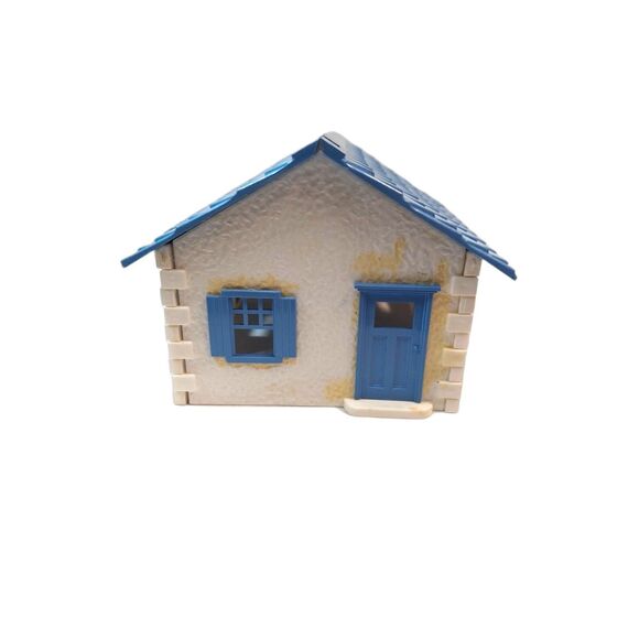 Bachmann Cape Cod House Blue/White Snap Together 1950's (Plasticville) O & S Ga. - Picture 4 of 5